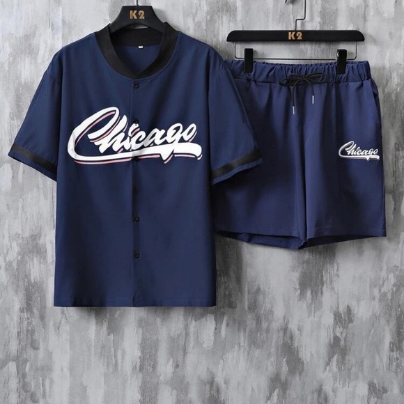 Graphic Shirt & Drawstring Waist Shorts - Picture 5 of 5